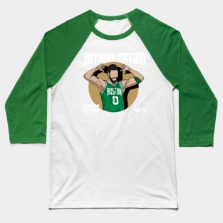 Jayson Tatum Comic Style Art Baseball T-Shirt